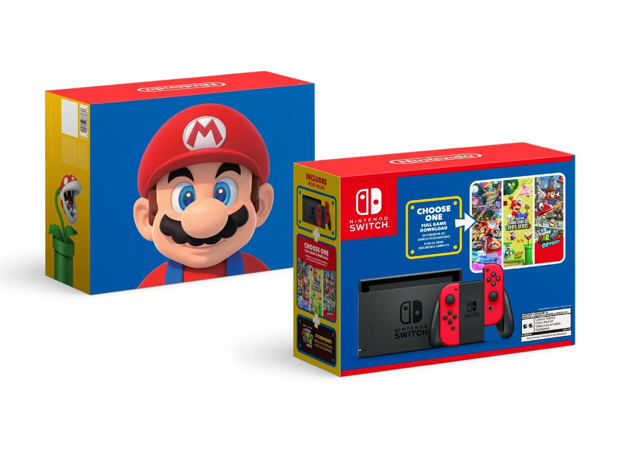 Nintendo Switch Mario System Console Choose One Bundle for $299 Shipped