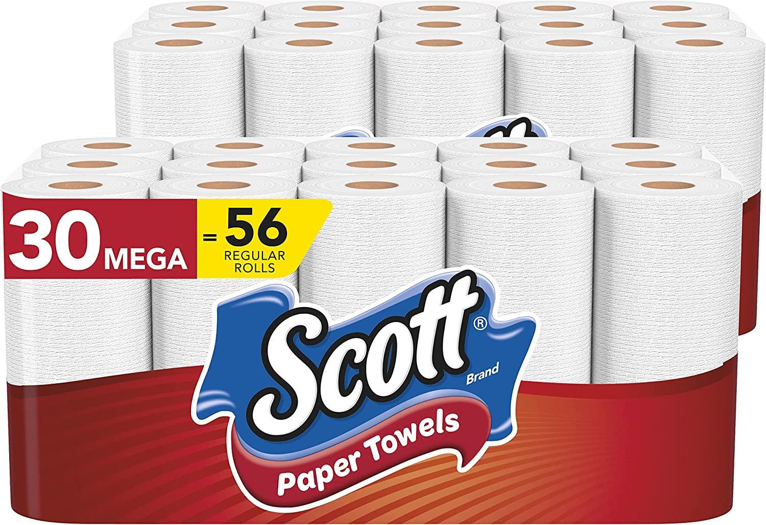 Scott Choose-A-Sheet Mega Rolls Paper Towels 30 Pack for $20.83 Shipped