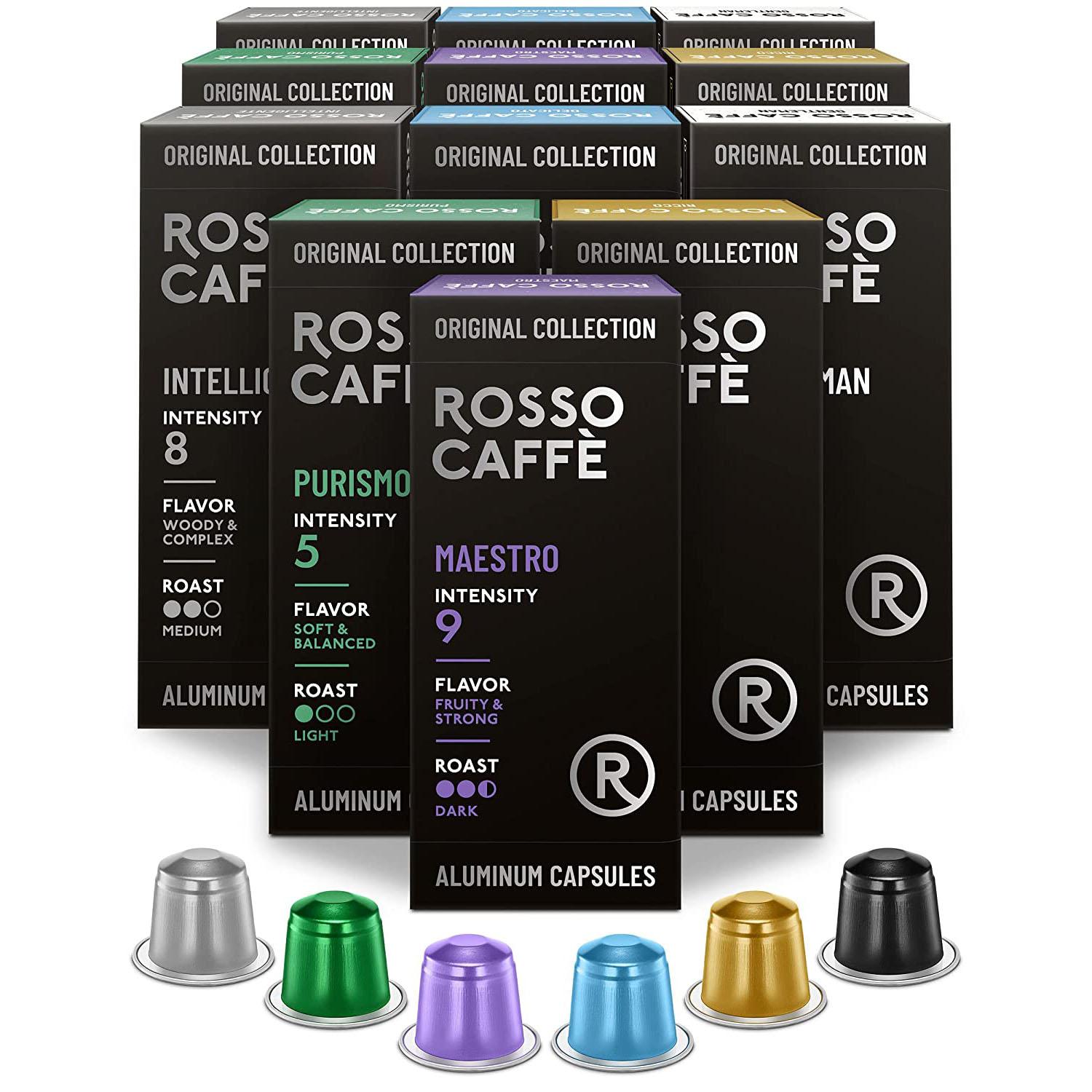 Nespresso Original Line Rosso Caffe Gourmet Coffee Pods 120 Pack for $23.34 Shipped