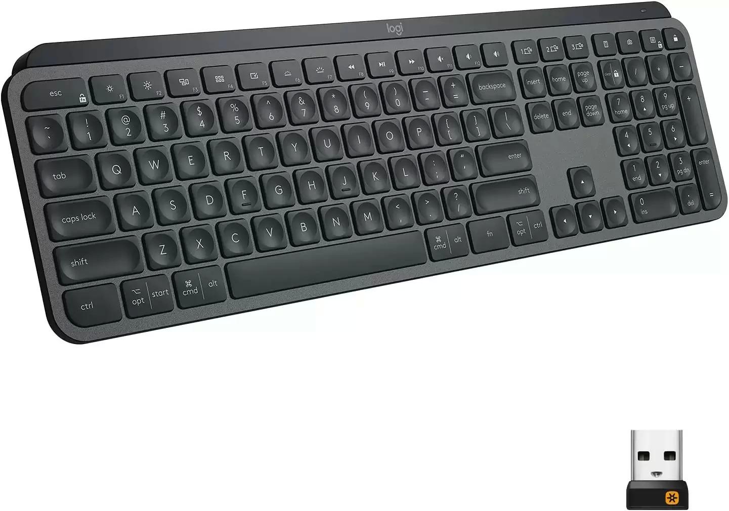 Logitech MX Keys Advanced Illuminated Keyboard for $80