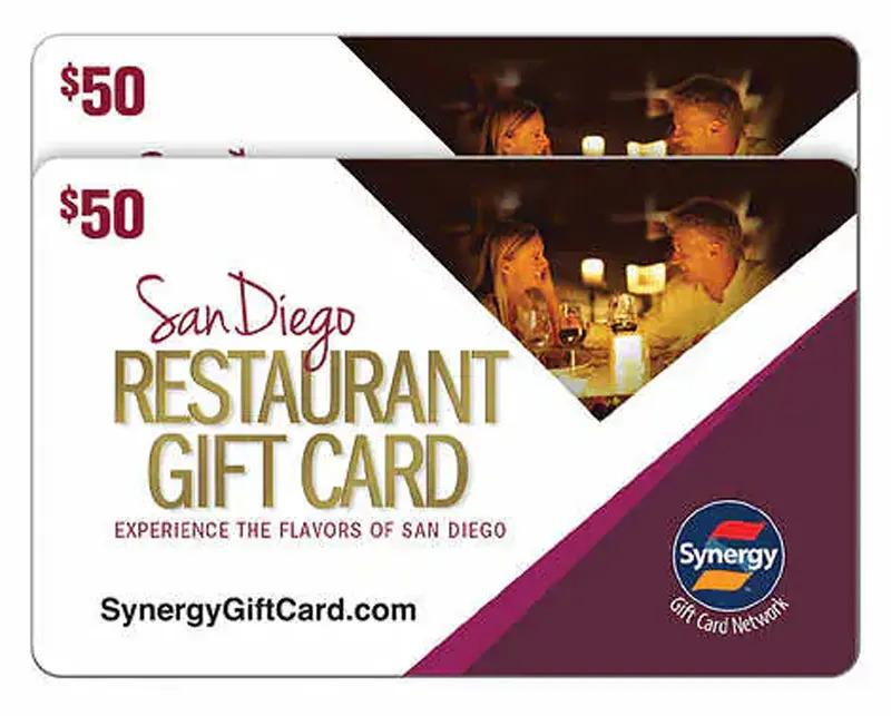 Las Vegas or San Diego Restaurant Two $50 E-Gift Cards for $59.99 Shipped