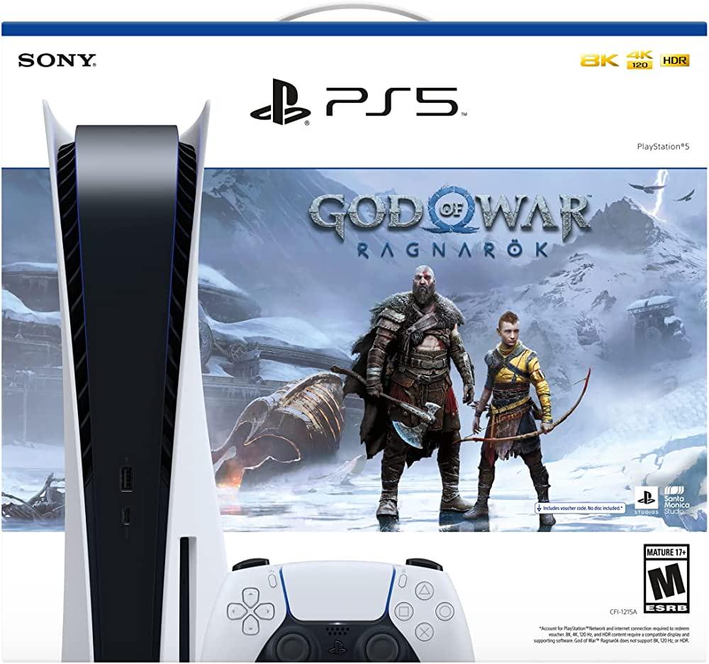 Sony Playstation 5 God of War Ragnarok Console Bundle Disc Edition for $459.99