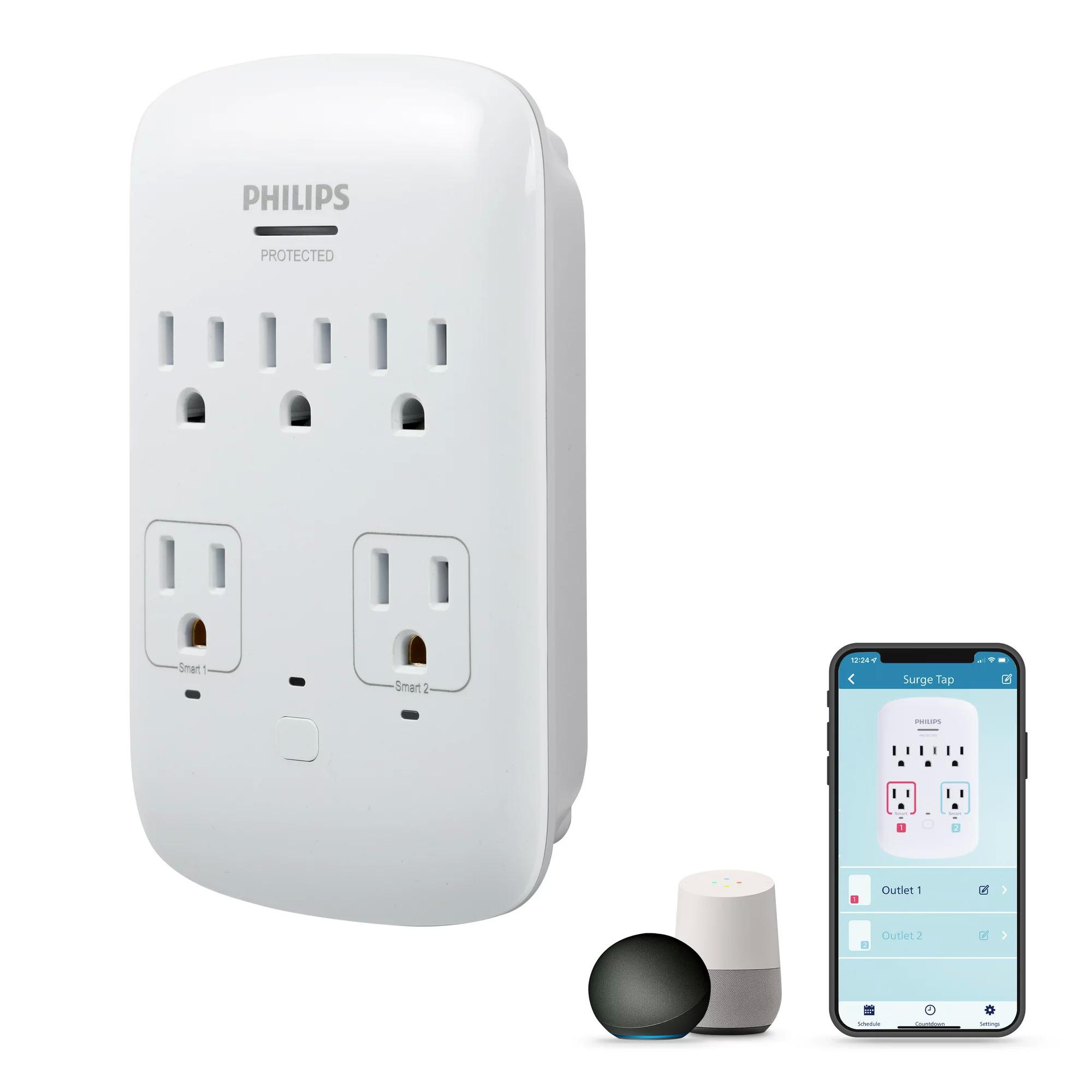 Philips 5-Outlet Extender Smart Surge Protector for $17.45