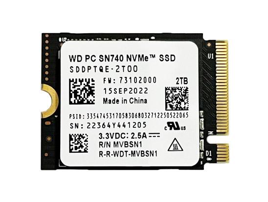 2TB Western Digital WD PC SN740 M2 2230 NVMe SSD for $145.59 Shipped