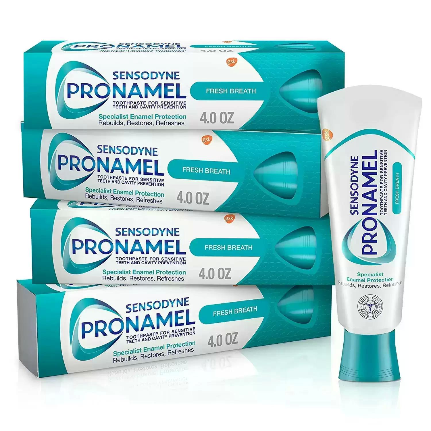 Sensodyne Pronamel Toothpaste for Sensitive Teeth 4 Pack for $14.99