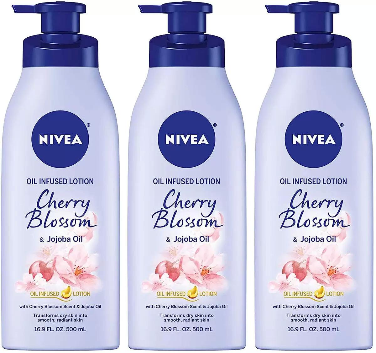Nivea Oil Infused Cherry Blossom Body Lotion 3 Pack for $9.92 Shipped