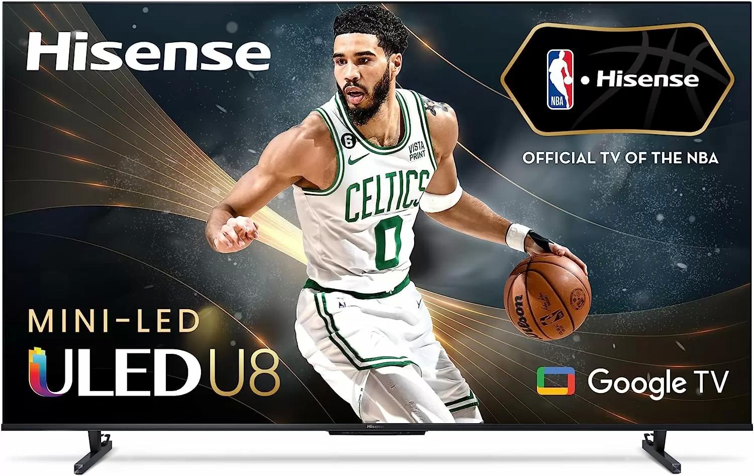 55in Hisense Class U8 Series Mini-LED ULED 4K Google TV for $698 Shipped