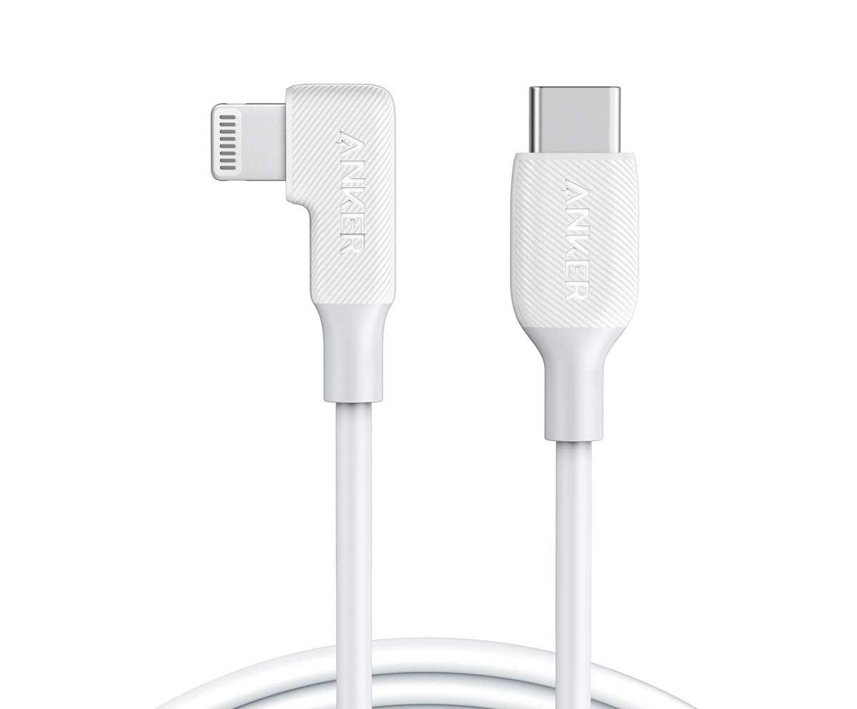 Apple iPhone Anker USB-C to 90 Degree 6ft Lightning Cable for $5.80