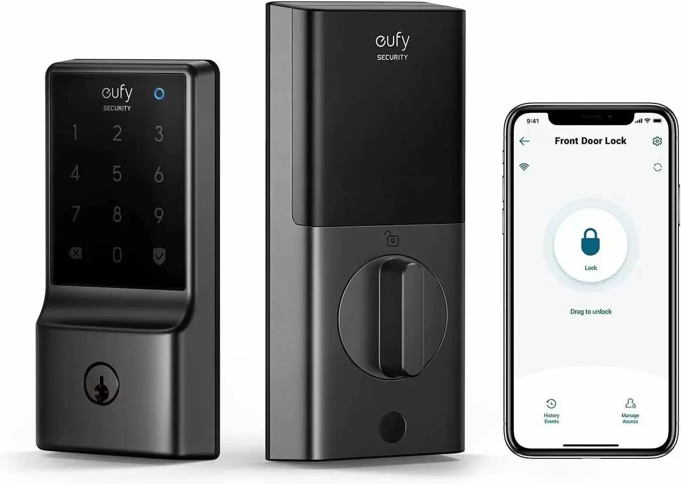 eufy Security 5-in-1 Keyless Entry Wi-Fi Deadbolt Smart Lock C210 for $79.99 Shipped