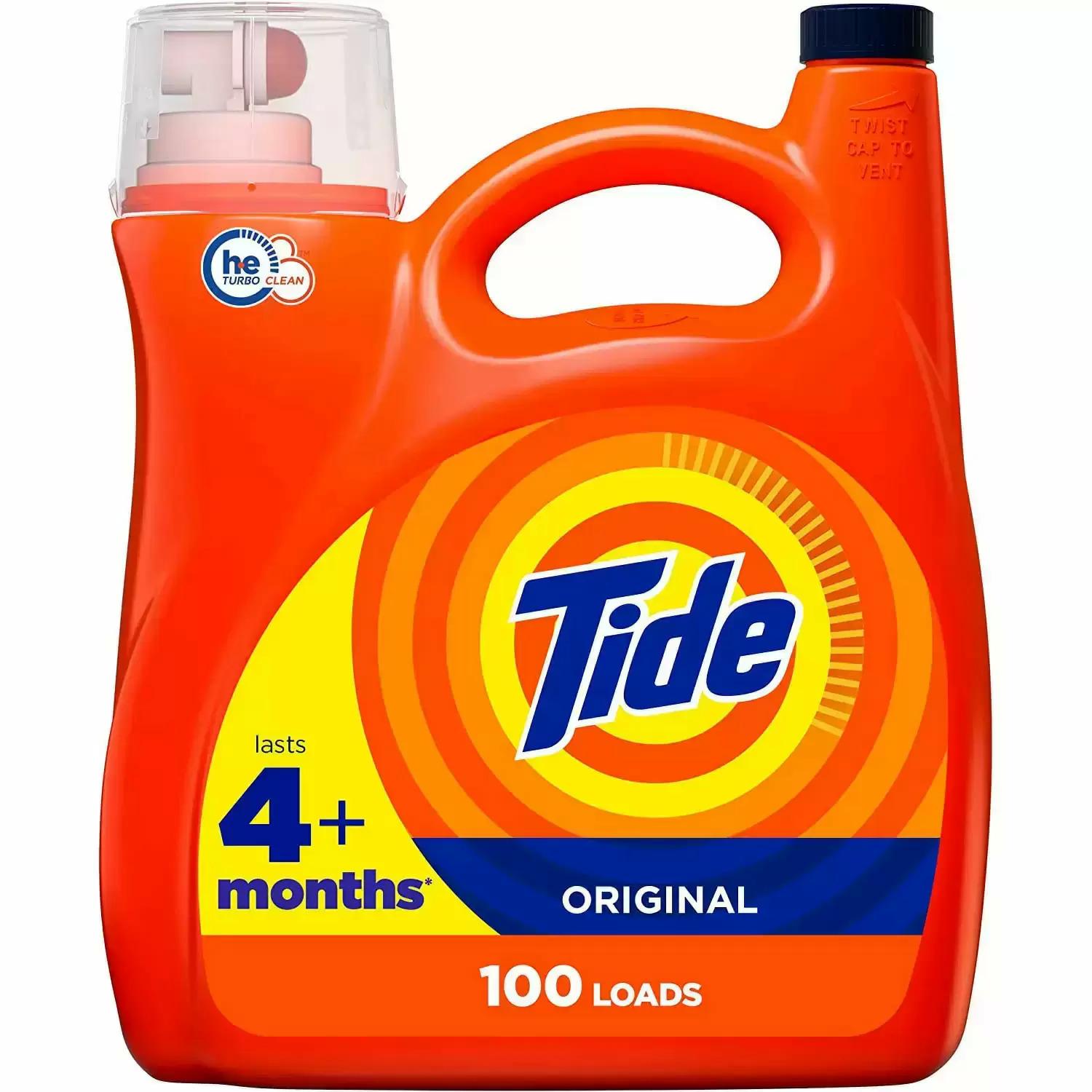 Tide Laundry Liquid Detergent HE Compatible 146oz for $14.94 Shipped