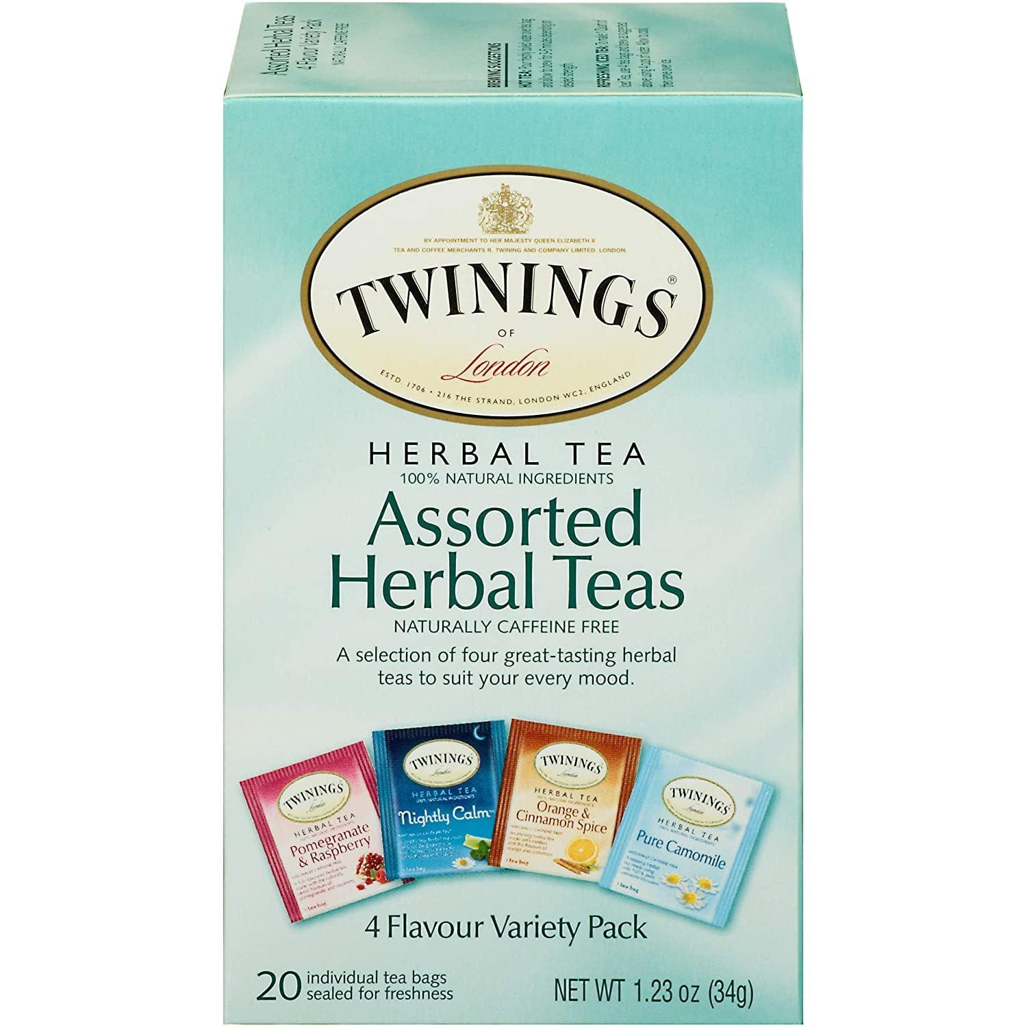 Twinings of London Assorted Herbal Tea Bags 120 Pack for $10.22 Shipped
