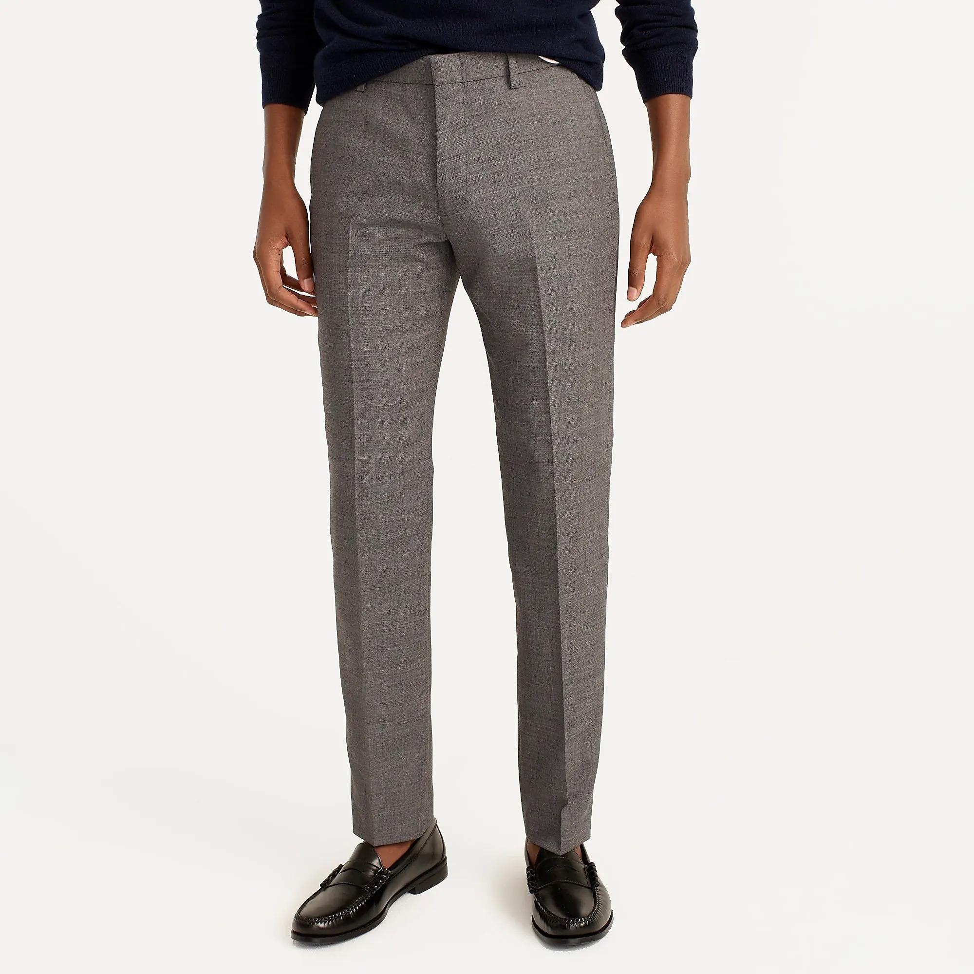 JCrew Mens Bowery Slim-fit Wool Blend Pant Deals
