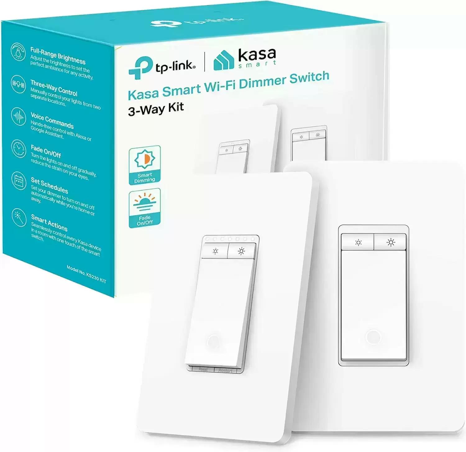 TP-Link Kasa Smart Wi-Fi 3-Way Dimmer Light Switch Kit for $32.74 Shipped