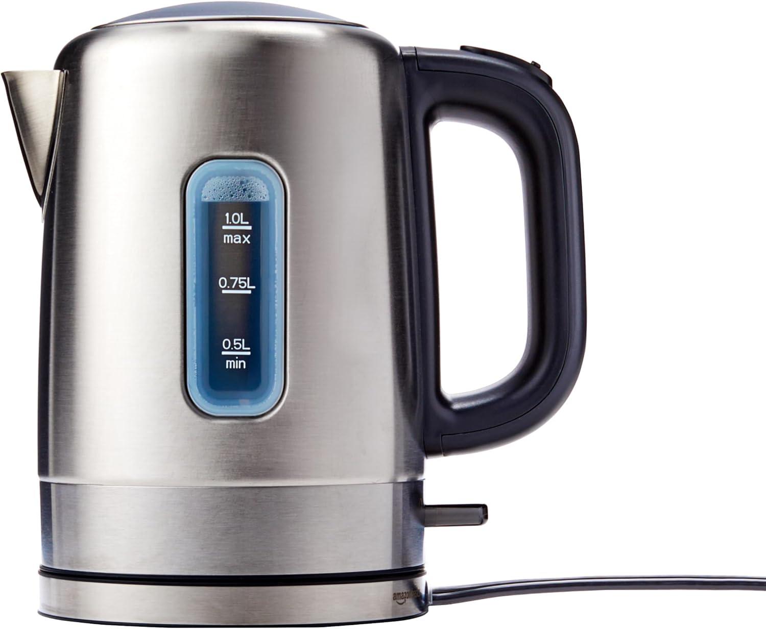 Amazon Basics Stainless Steel Electric Hot Water Kettle for $18.99
