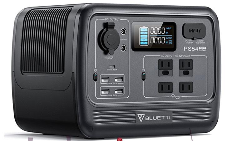 Bluetti PS54 700W 537Wh Portable Power Station for $197 Shipped