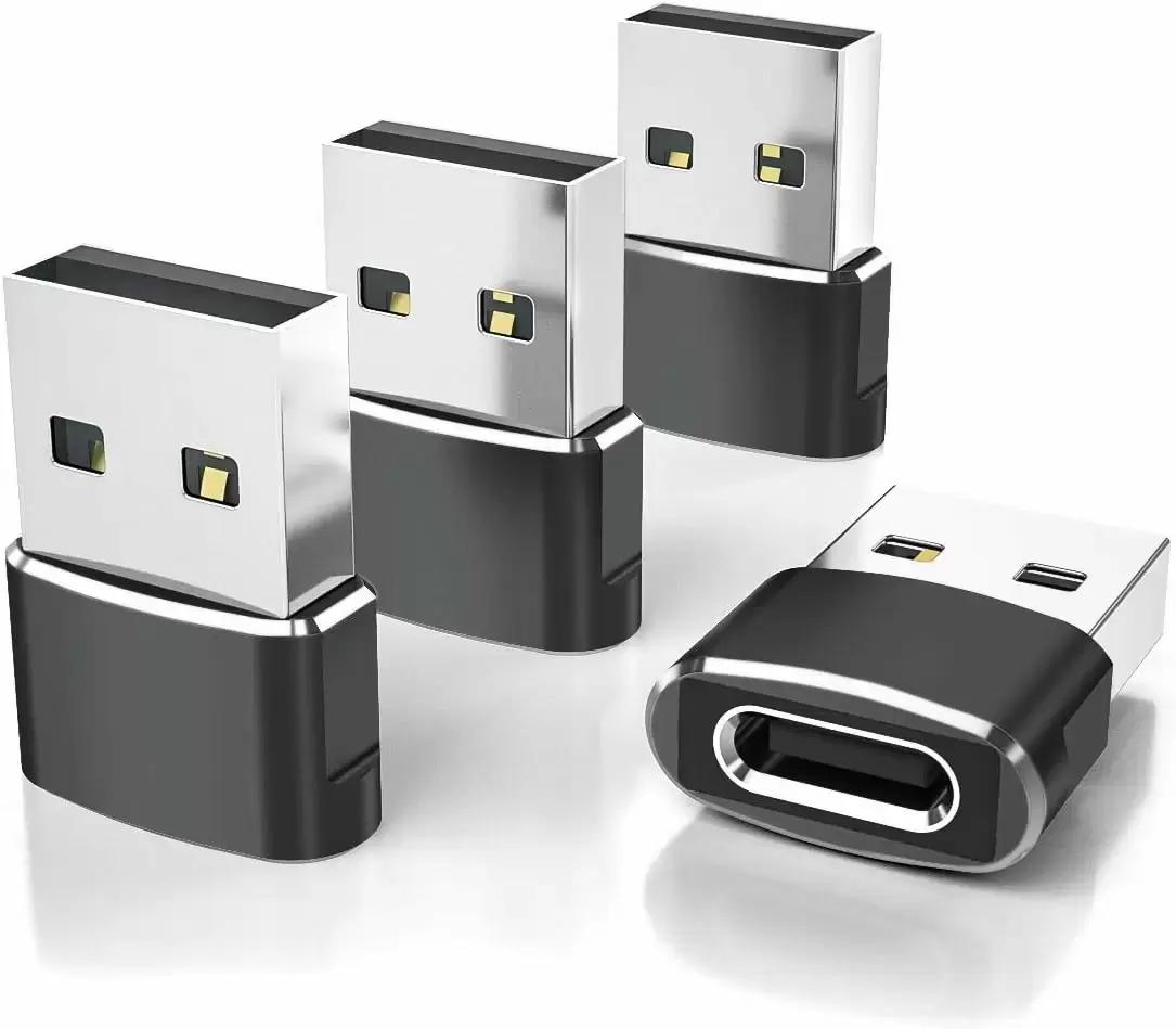 Elebase USB-C to USB-A Adapter 4-Pack for $3.99