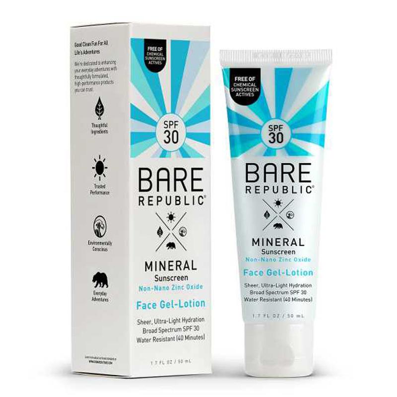 Bare Republic Mineral SPF 30 Face Sunscreen Gel Lotion Sample for Free