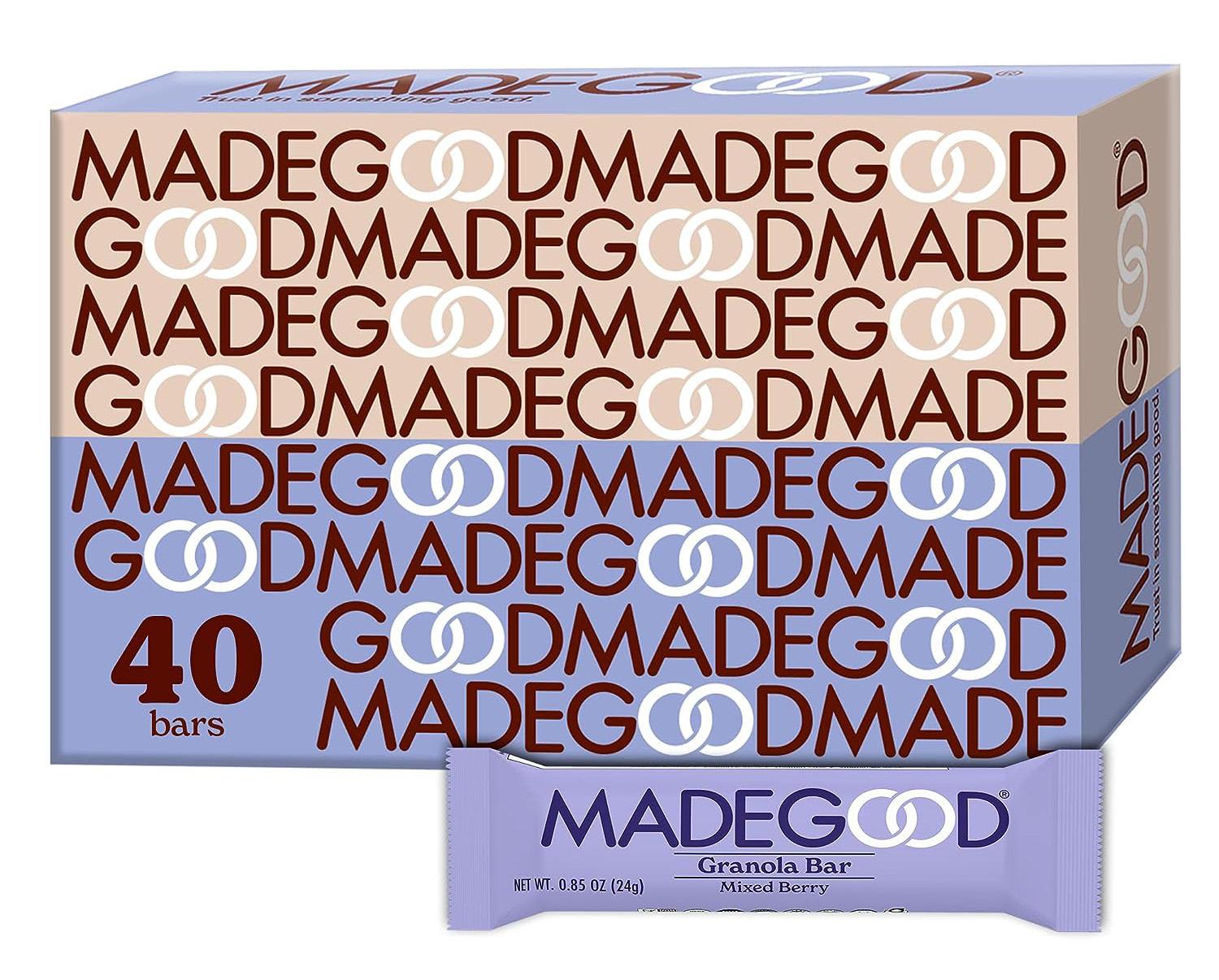 Made Good Mixed Berry or Chocolate Chip Granola Bars 40 Pack for $16.95 Shipped