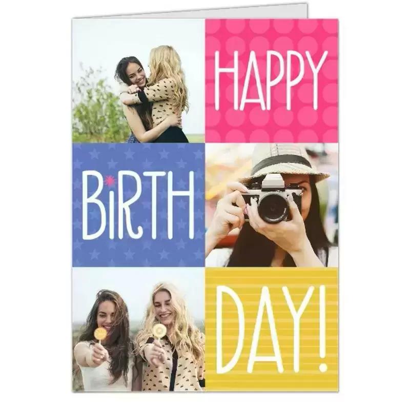 Free Personalized 5x7 Folded Photo Greeting Card 6 Pack at Walgreens