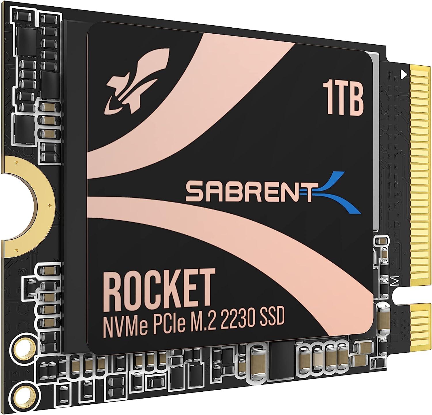 1TB Sabrent Rocket 2230 NVMe PCIe Solid State Drive SSD for $89.06 Shipped