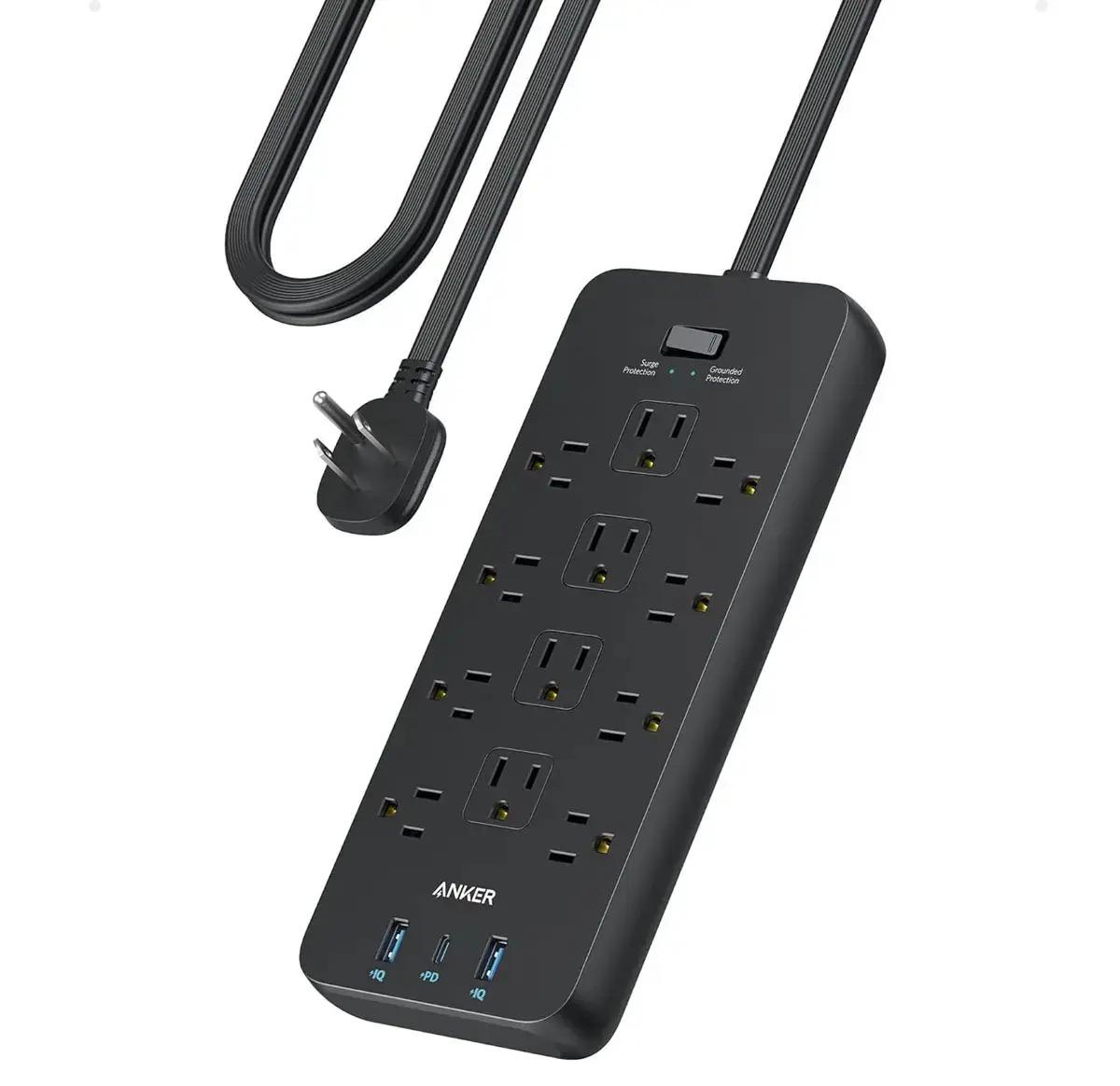 Anker Power Strip 2100J 12-Outlet Surge Protector for $21.98