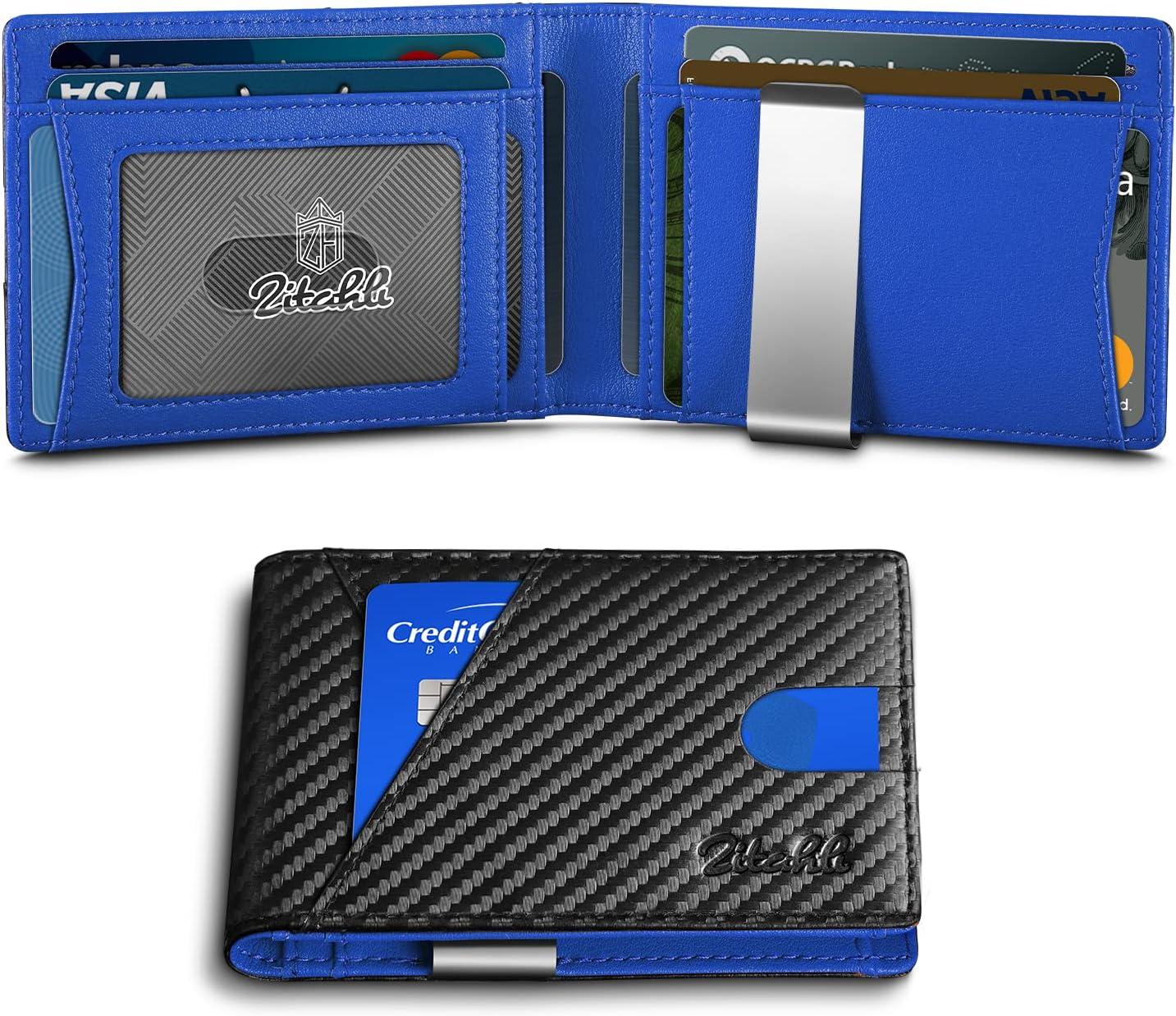 Zitahli Money Clip Slim Leather Wallet for $8.98