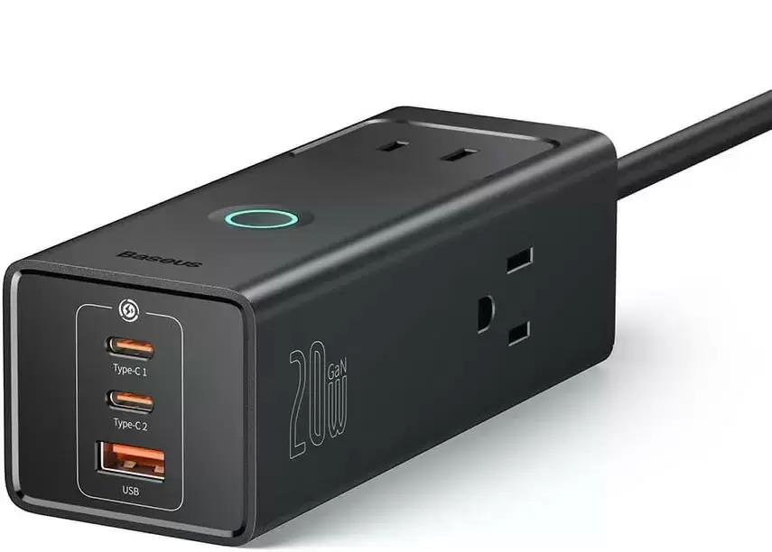 Baseus PowerCombo Pro 3-Outlet Charging Station for $12.74