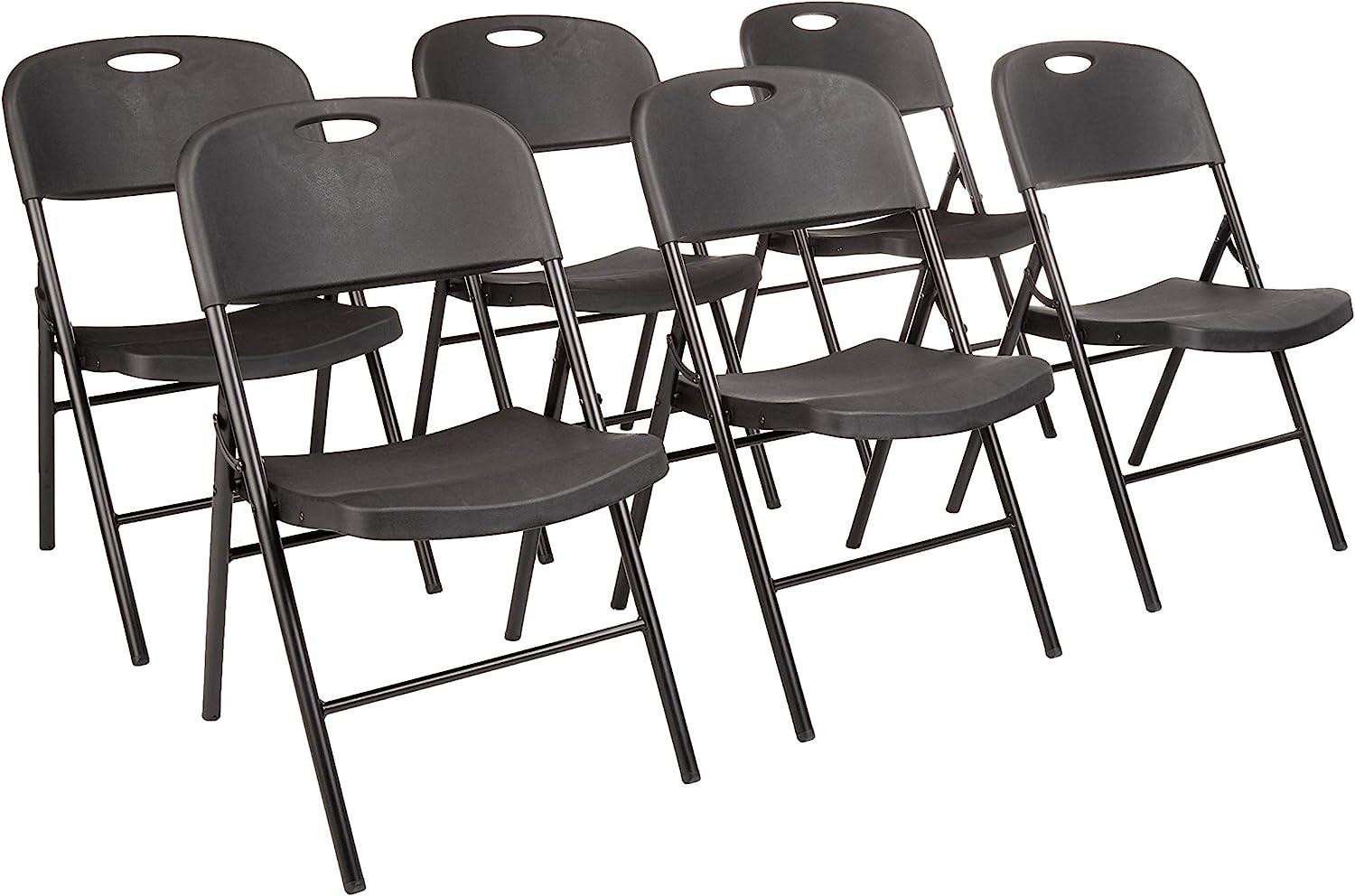 Amazon Basics Folding Plastic Chair 6 Pack for $113.53 Shipped