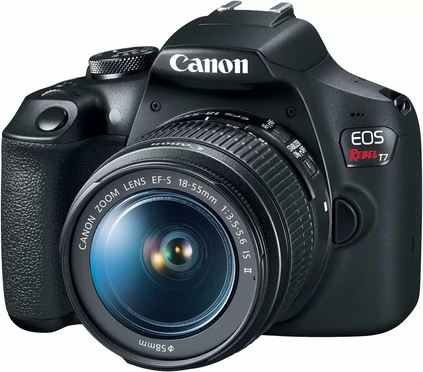 Canon EOS Rebel T7 Refurbished Digital Camera + 2 Lenses for $249.99 Shipped