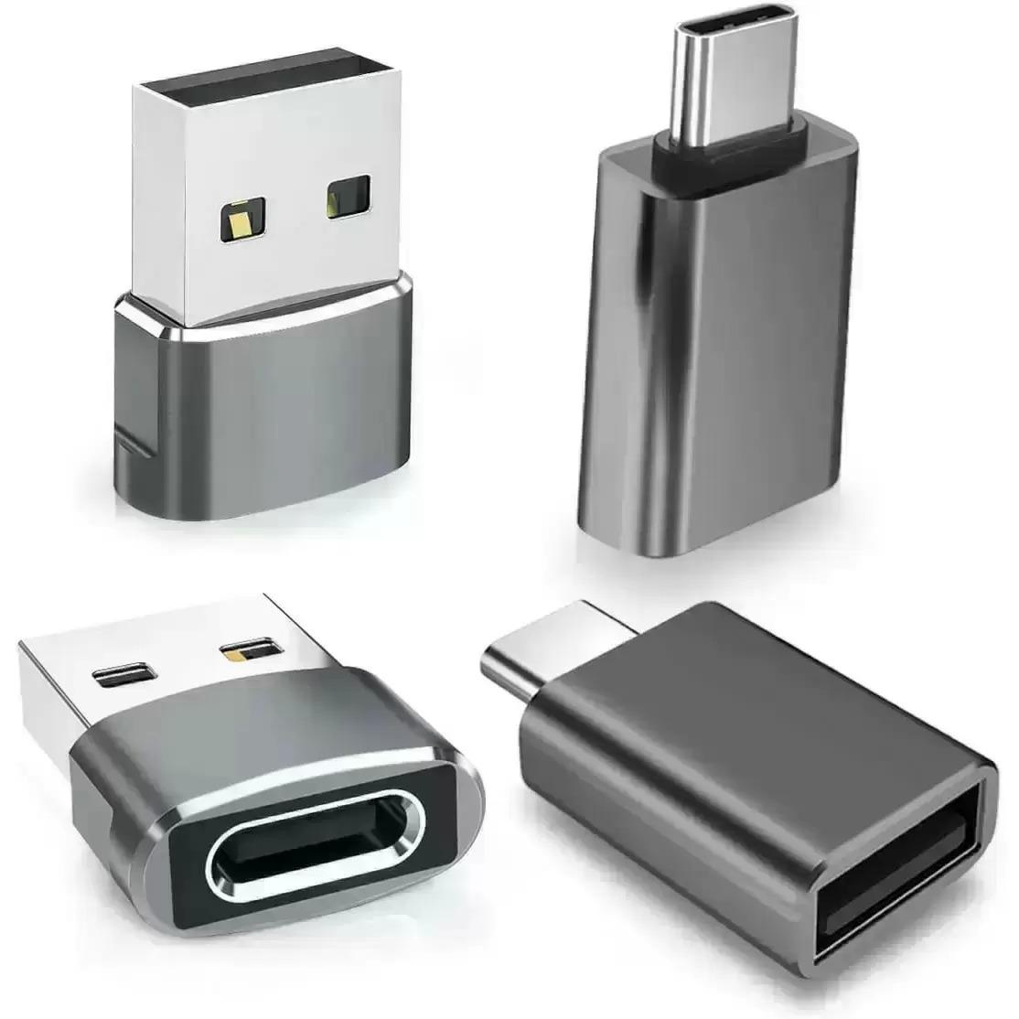 Basesailor USB to USB C Adapter with C Male to Female Charger for $4