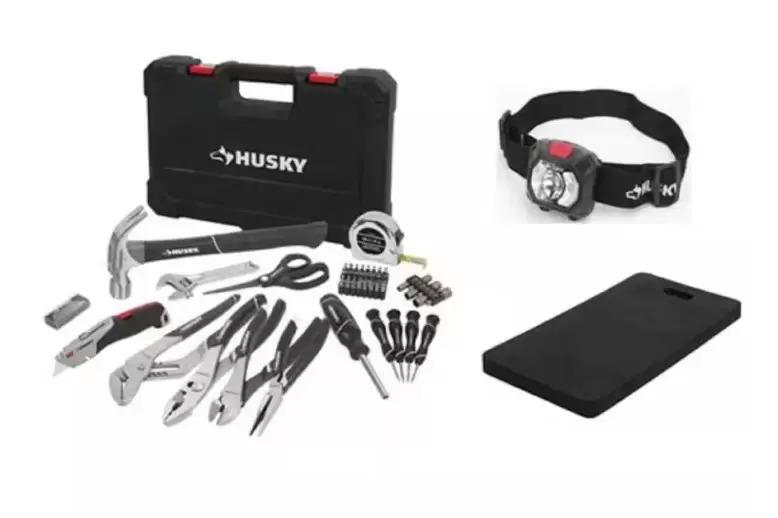 Husky 60-Piece Home Repair tool set Bundled with Headlamp for $34.97 Shipped