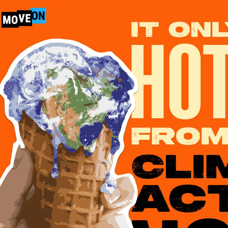 Free Climate Action Now Sticker