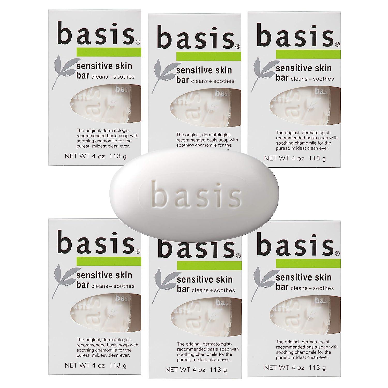 Basis Sensitive Skin Bar Soap with Chamomile and Aloe Vera 12 Pack for $10.41 Shipped