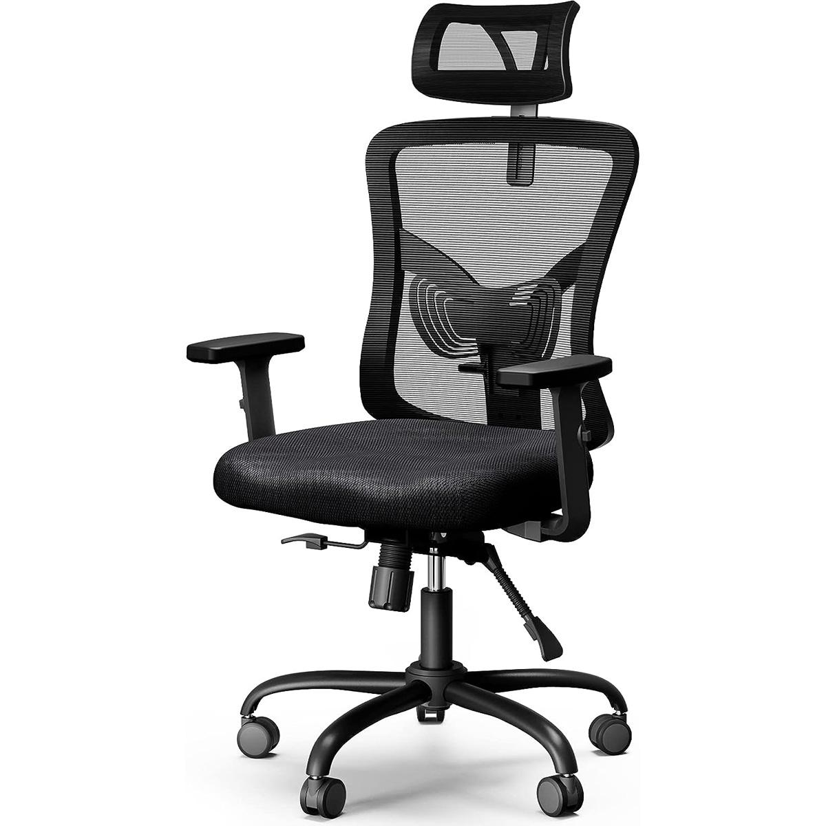 Noblewell Adjustable Lumbar Support Office Chair for $79.39 Shipped