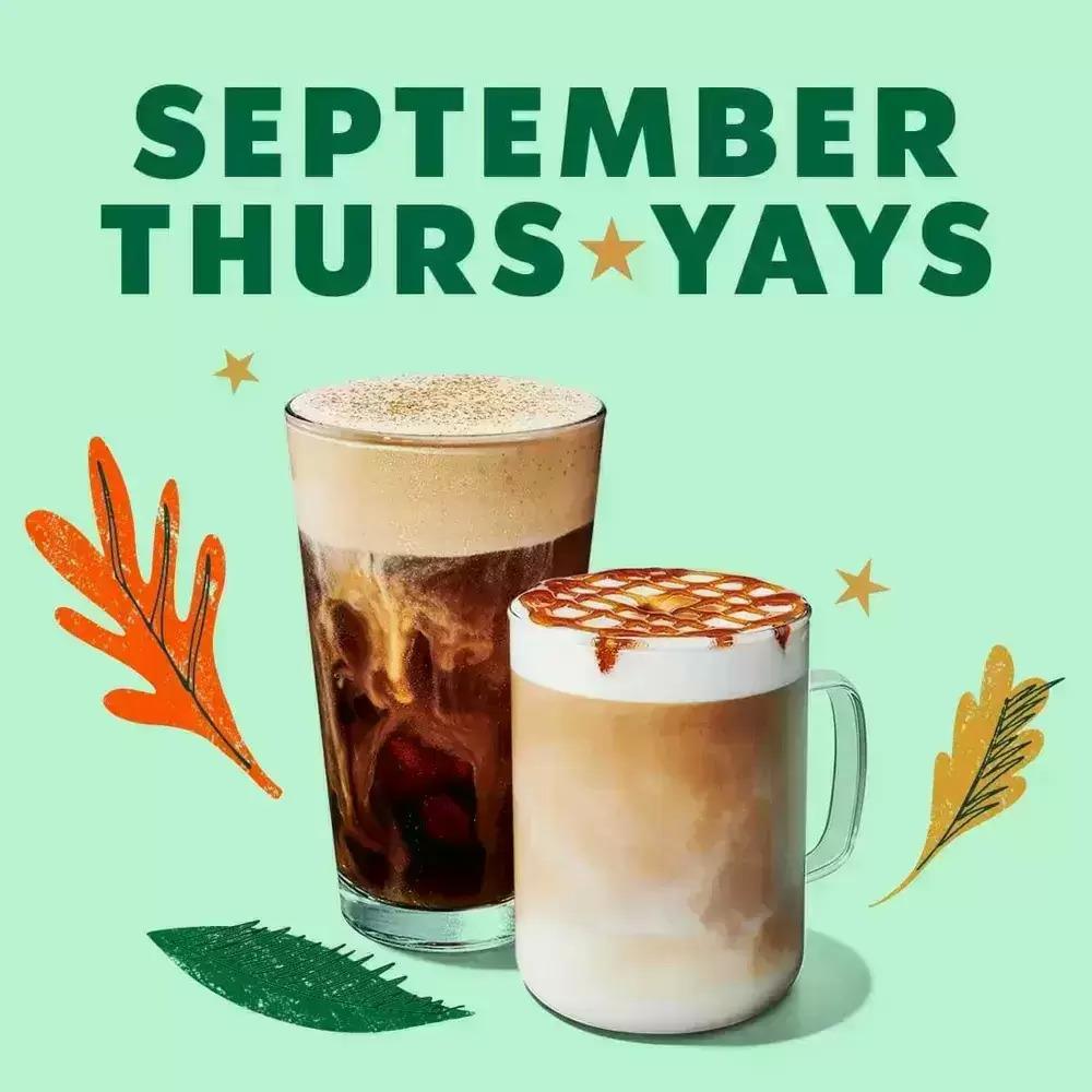 Starbucks Fall Beverage Buy One Get One Free