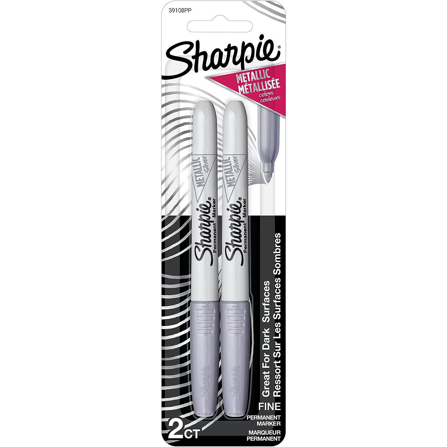 Sharpie Silver Metallic Permanent Markers 2 Pack for $2.81 Shipped