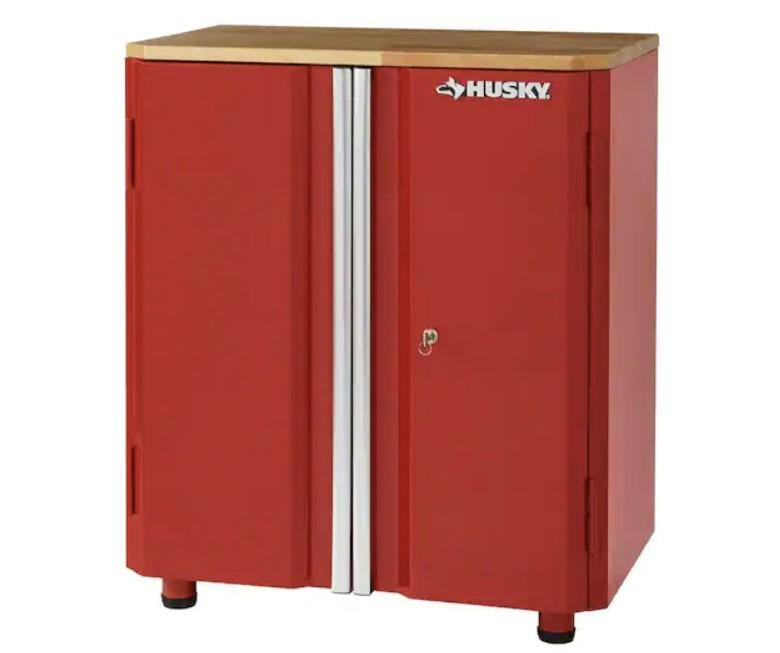 Husky 33in Ready-to-Assemble 24-Gauge 2-Door Garage Base Cabinet for $140 Shipped