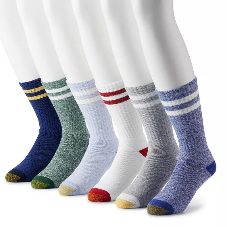 Kohls Mens GoldToe 6-Pack Harrington Crew Socks for $5.50