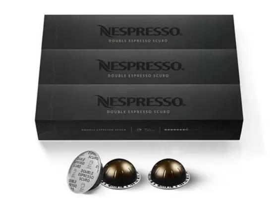 60 Nespresso VertuoLine Capsules Double Espresso Scuro Coffee for $54.99