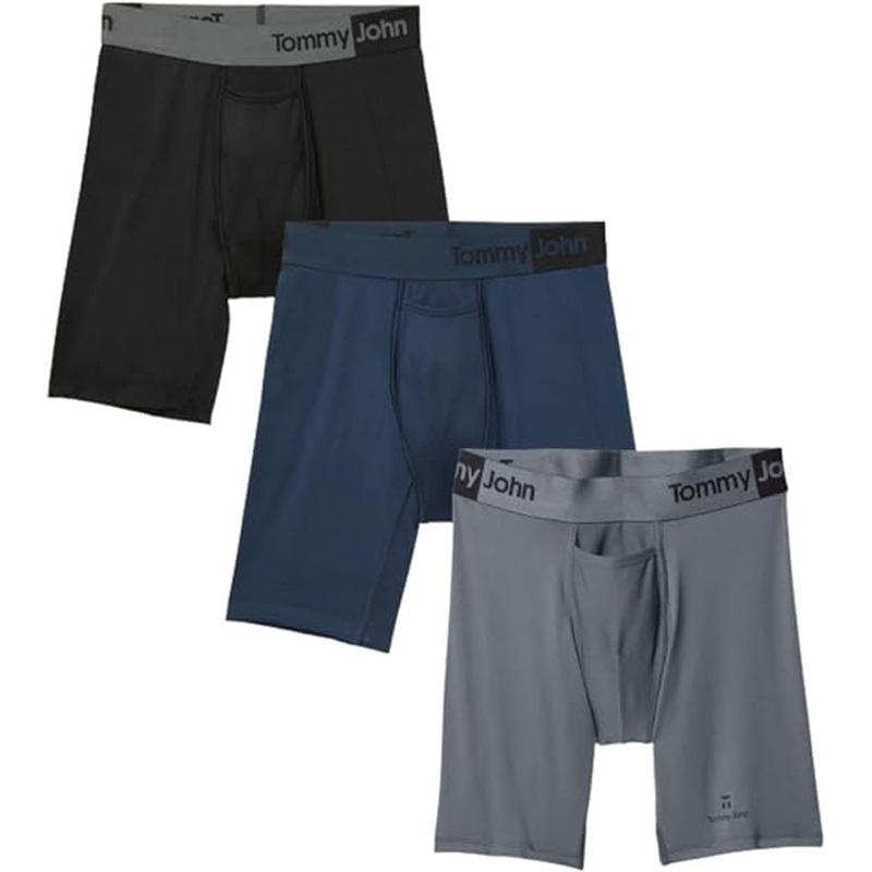 Tommy John Mens 360 Sport Boxer Briefs Underwear 3 Pack for $32 Shipped
