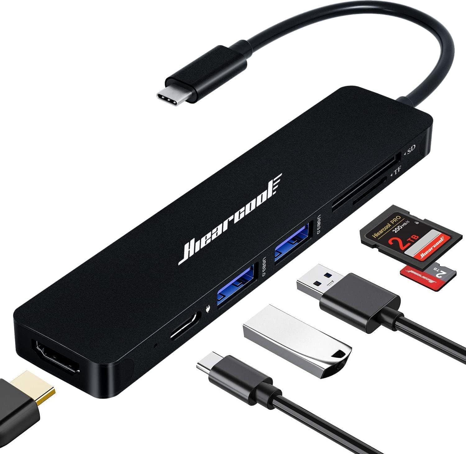 Hiearcool USB-C Hub Multi-Port Adapter for $9.99