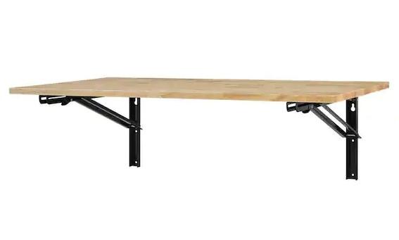 41in Folding Wood Top Wall Mounted Workbench for $75 Shipped