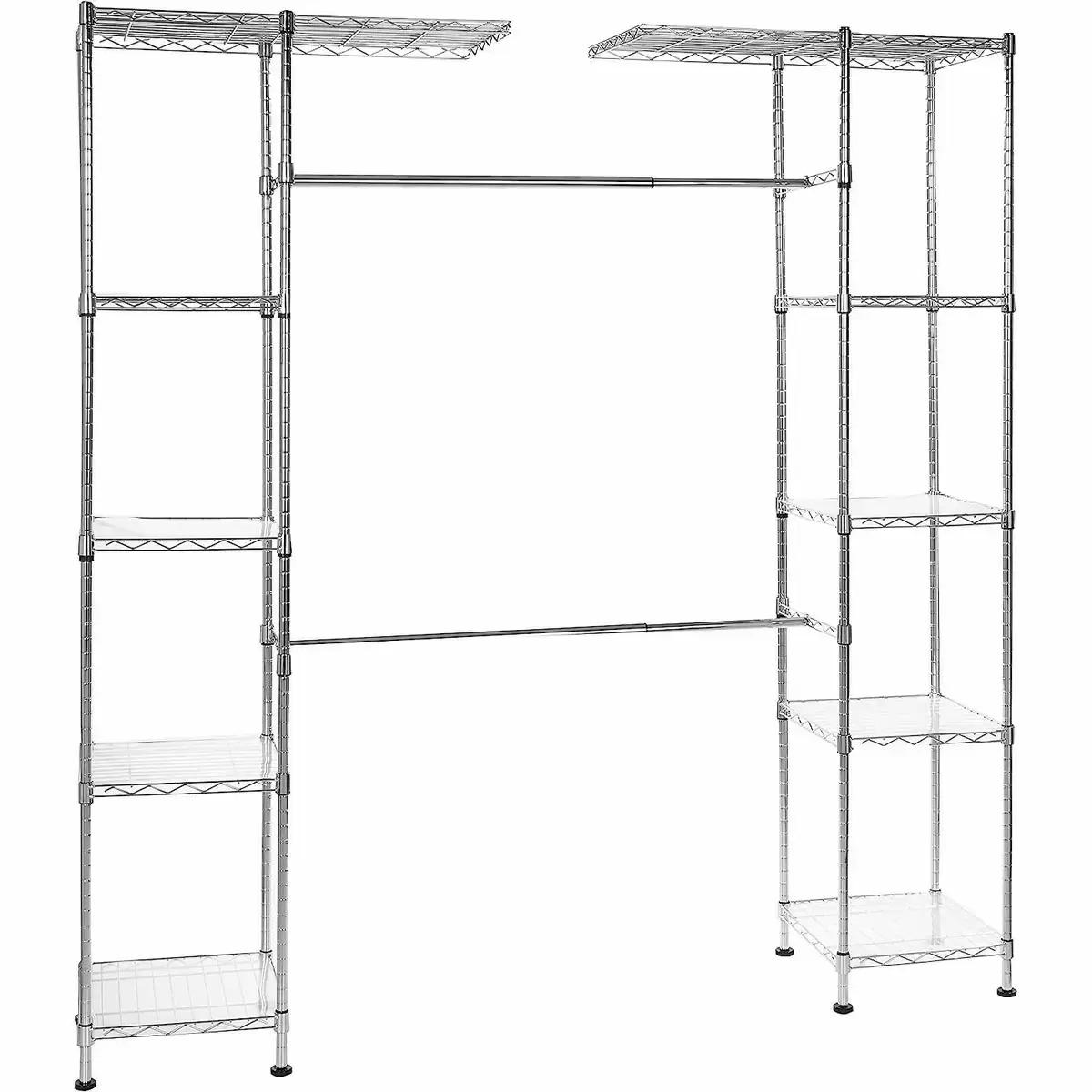 Amazon Basics Expandable Metal Hanging Storage Organizer Rack for $57.84 Shipped