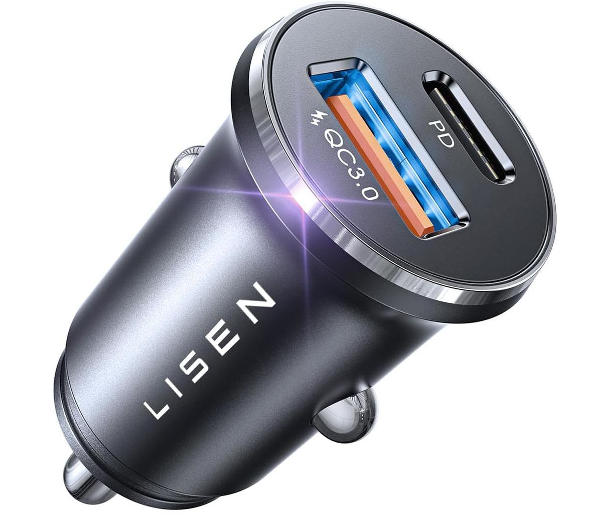 Lisen USB-C 48W Fast Charge Car Charger for $4.99