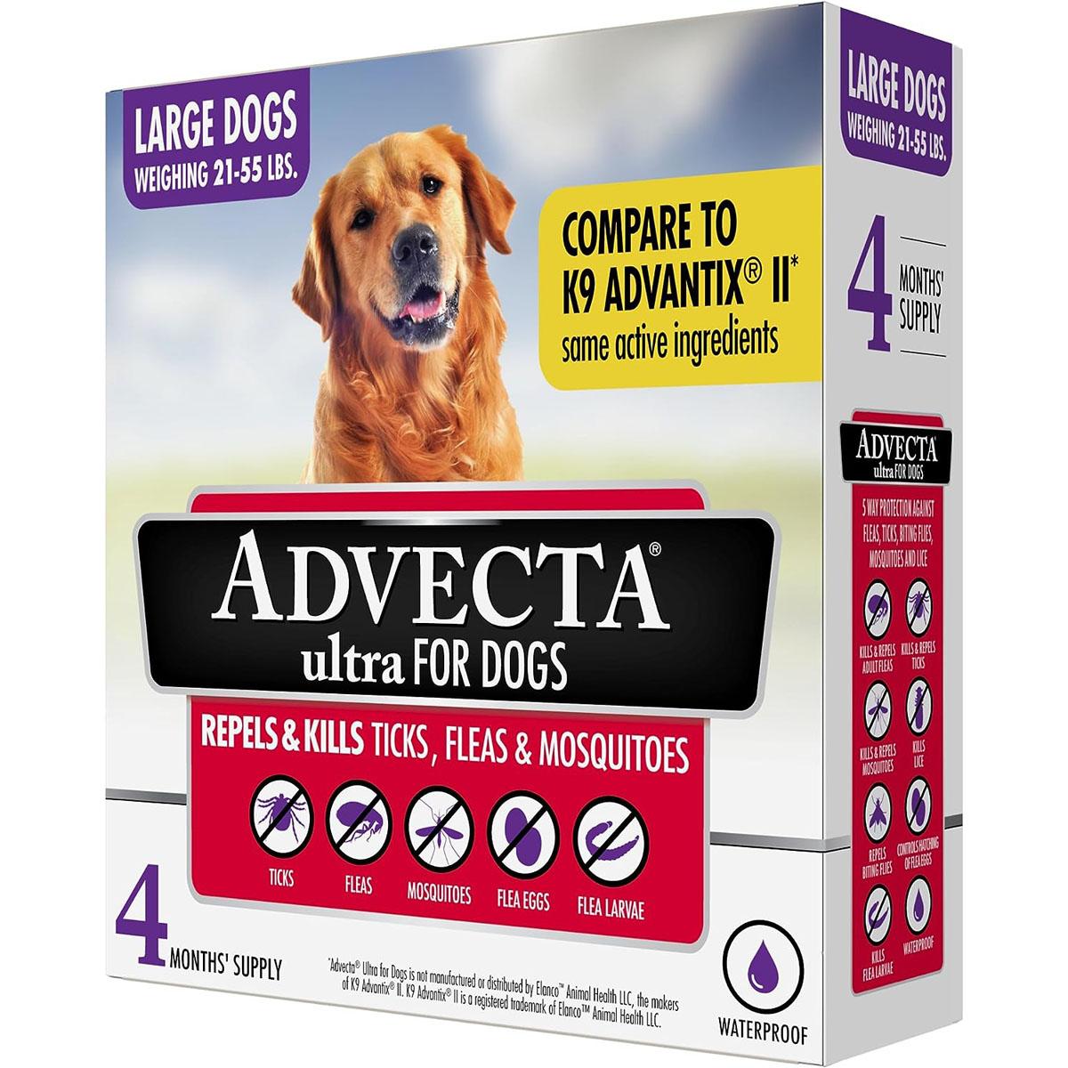 Advecta Ultra Flea & Tick Prevention For Dogs for $13.98 Shipped