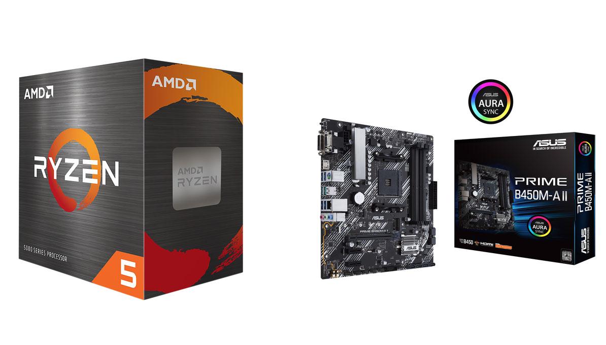 AMD Ryzen 5 5600X AM4 Desktop Processor + Asus Motherboard for $181.99 Shipped