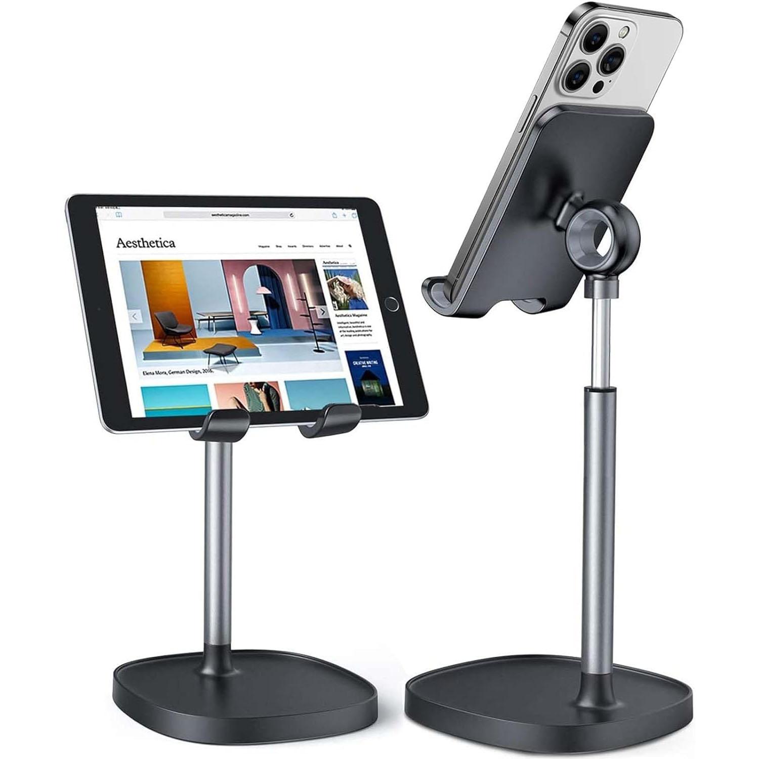 Lisen Height Angle Adjustable Cell Phone Stand for Desk for $5.99