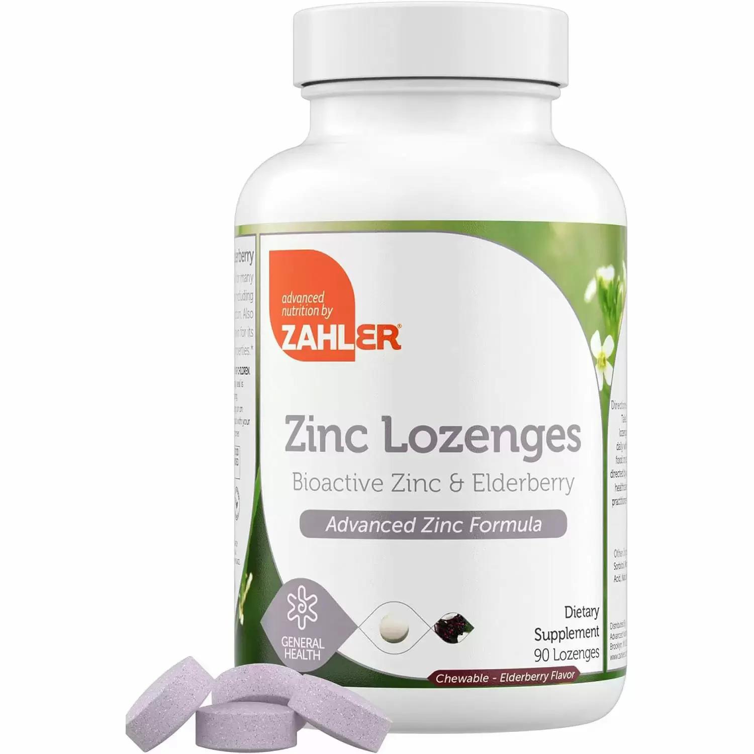 Zahler Delicious Chewable Elderberry Zinc Lozenges for $4.51 Shipped