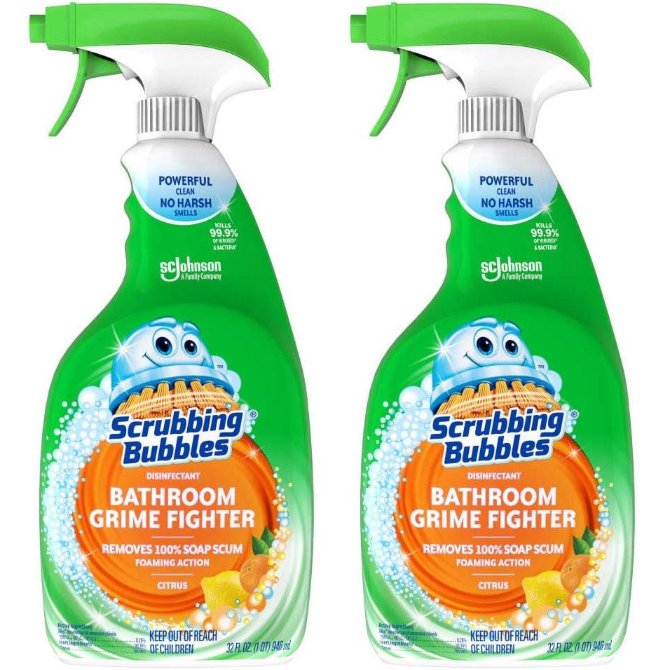 Scrubbing Bubbles Disinfectant Bathroom Grime Fighter Spray 2 Pack for $5.83 Shipped