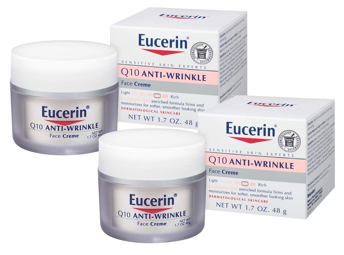 Eucerin Q10 Anti Wrinkle Face Cream 2 Pack for $10.88 Shipped